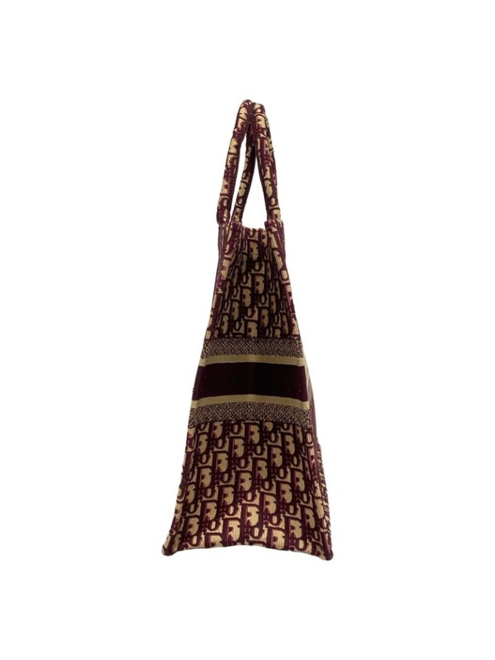 Dior Tote Book Beige Bordeaux Oblique Embroidery - Picture 2 of 15